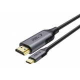 Laidas USB C → HDMI 1.8m 4K (60Hz) juodas Tech-Protect